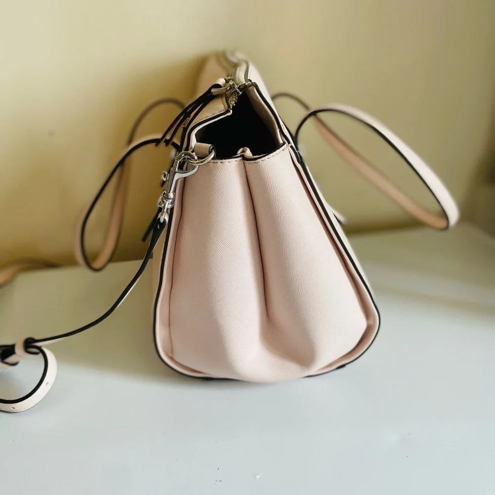 Guess Gia Satchel Tote Perforated Shoulder Bag - Picture 6 of 16